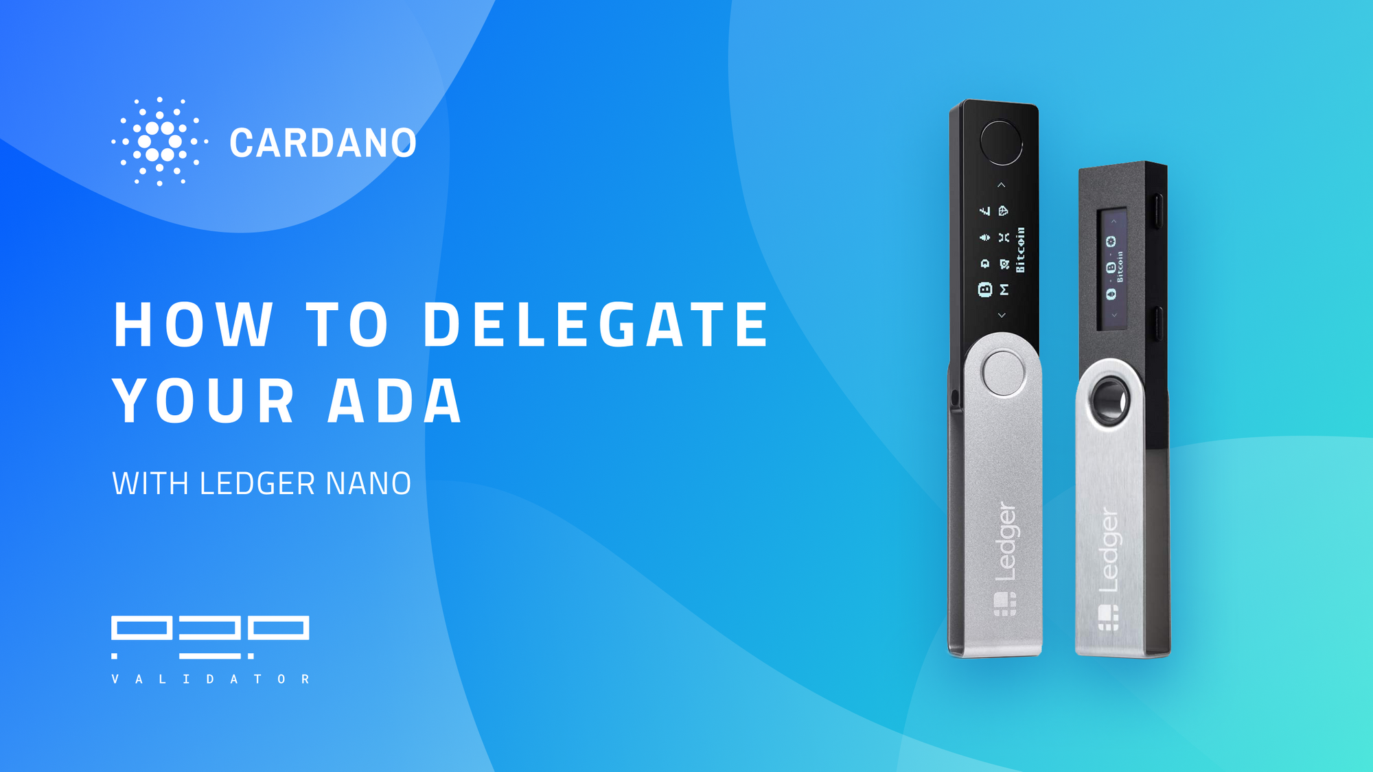 How to delegate your ADA with Ledger Nano S/X