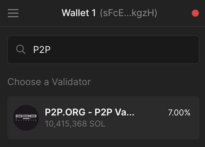 Find P2P Validator